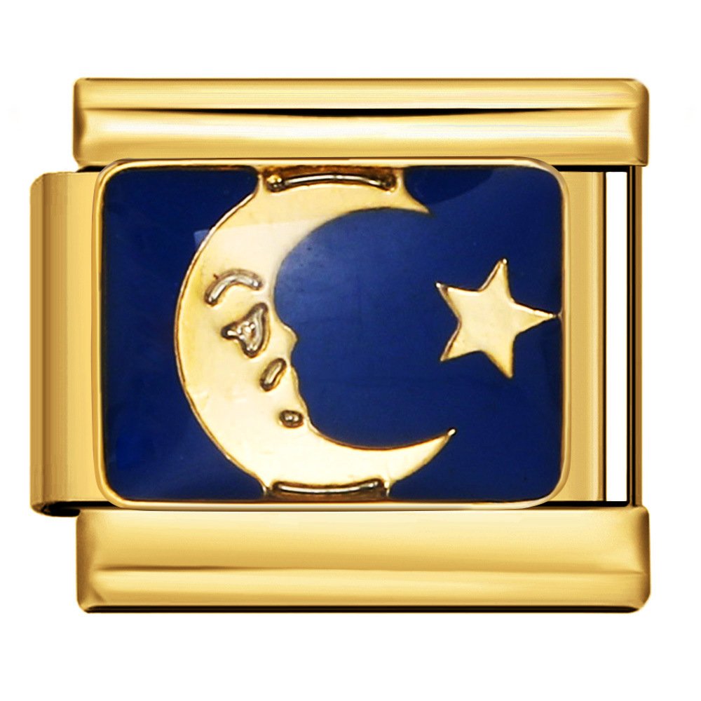 gold moon charm