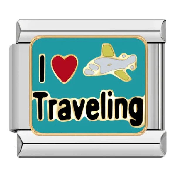 i love traveling charm