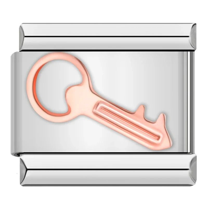rose key charm