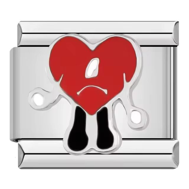 sad heart charm