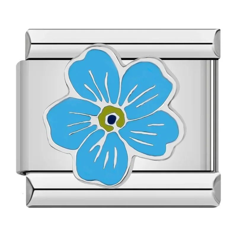blue flower charm