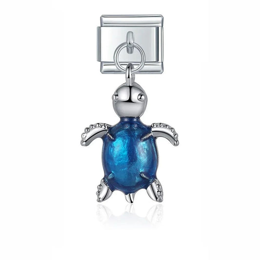 blue turtle charm