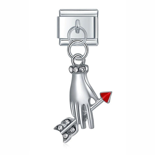 cross bow hand charm