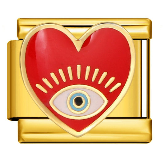 heart eye charm