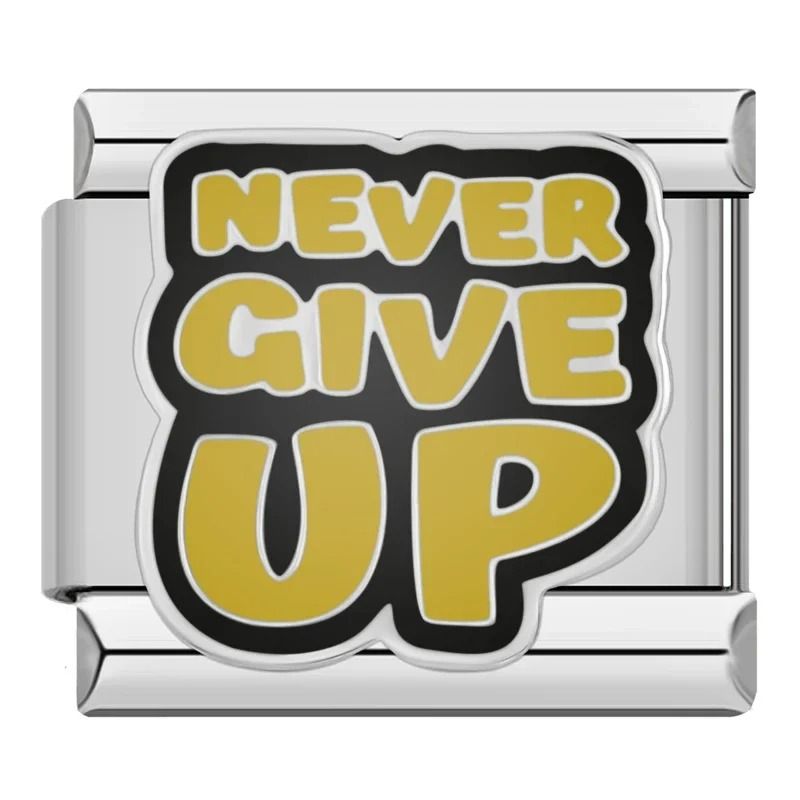 never give up charm