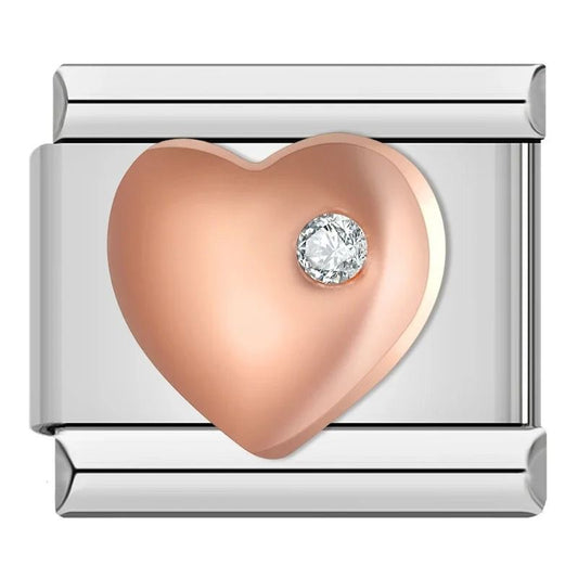 rose heart charm
