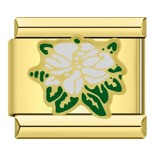 white flower charm