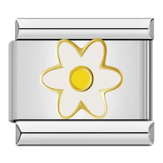 white flower charm
